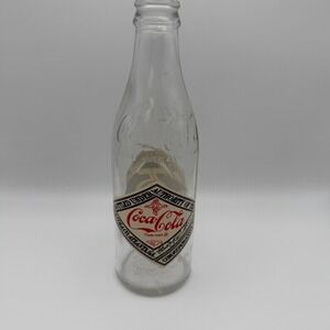 Vintage Coca-Cola‎ Commemorative 10oz Glass Bottle Atlanta GA Paper Label Clear